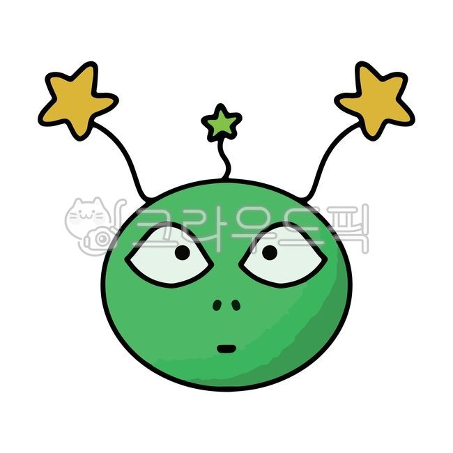 우주,스페이스,외계인,괴물,몬스터,특이,신기,초록색,요상,희한,벡터,일러스트,클립아트,디자인,그래픽,귀여운