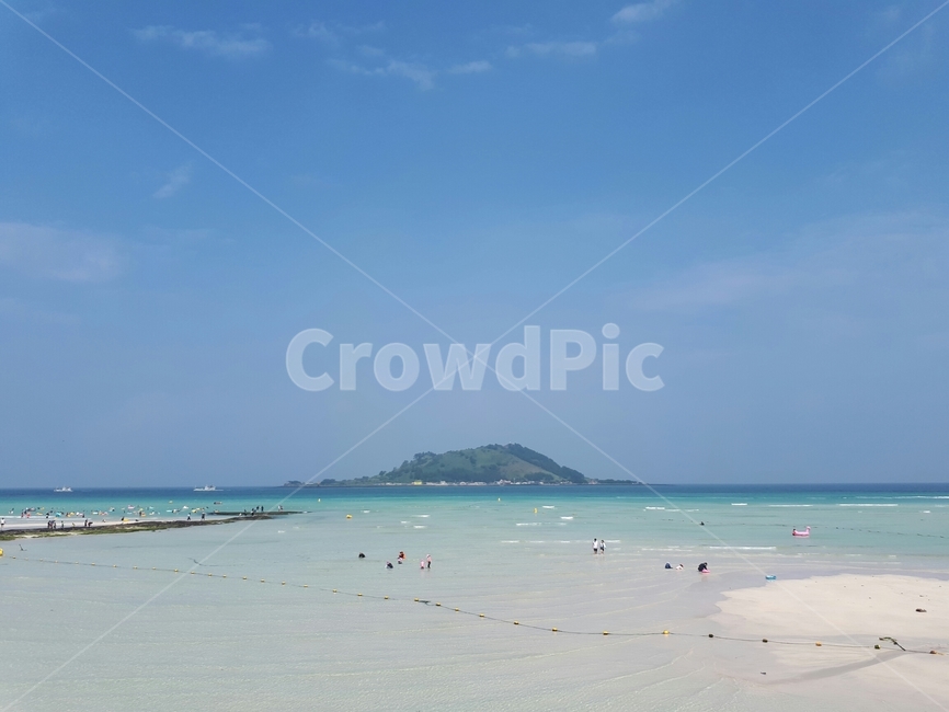제주도,바다,해수욕장,여름,휴가,물놀이,수영,하늘,풍경