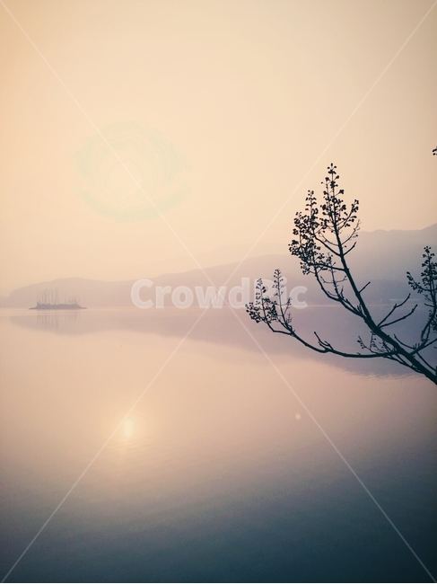 자연,nature,노을,sunset,호수,lake,산,mountain,배,양평,두물머리
