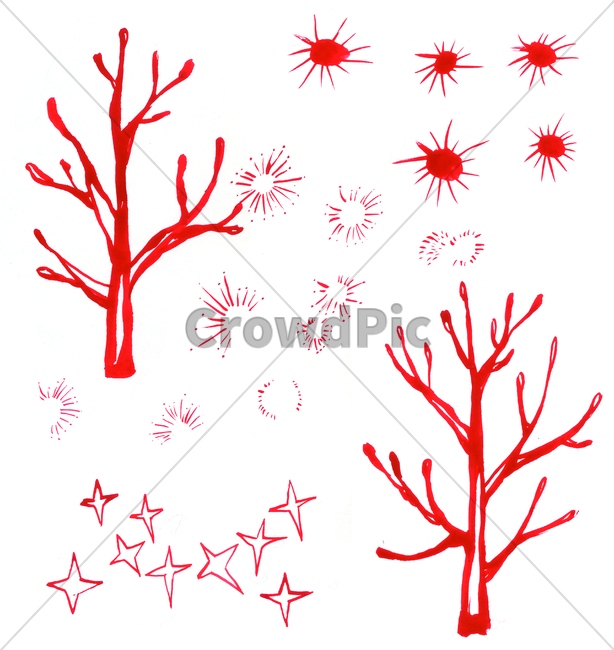 손그림,물감그림,handdrawing,watercolor,빨강,red,빨강색,나무,tree,나뭇가지,bough,twig,sprig,branch,나뭇잎,leaf,foliage,umbrage,반짝반짝,brilliantly,glitteringly,dazzlingly
