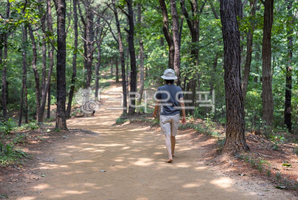 걷기,맨발,황토,발,건강,어싱,산,자연,여름,산책로,실외,흙,성인,낮,신체,클로즈업,석성산,여성,뒷모습