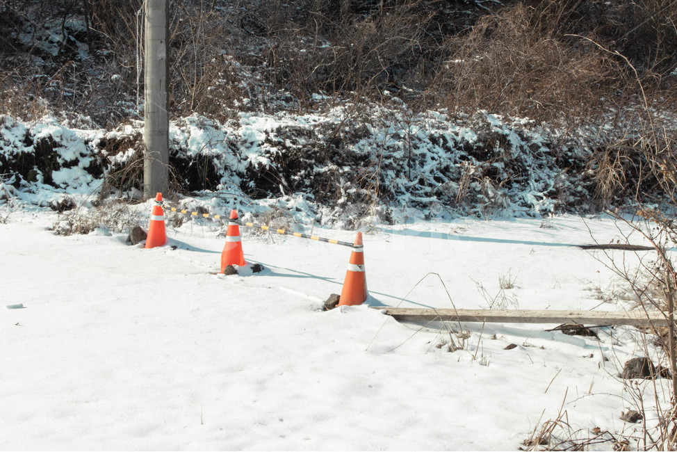 눈,눈밭,중산간,돌담,교통콘,겨울,계절,winter,season