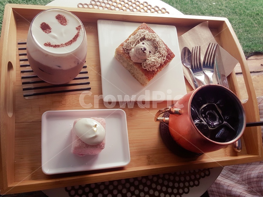 디저트,빵,커피,편안함,휴식