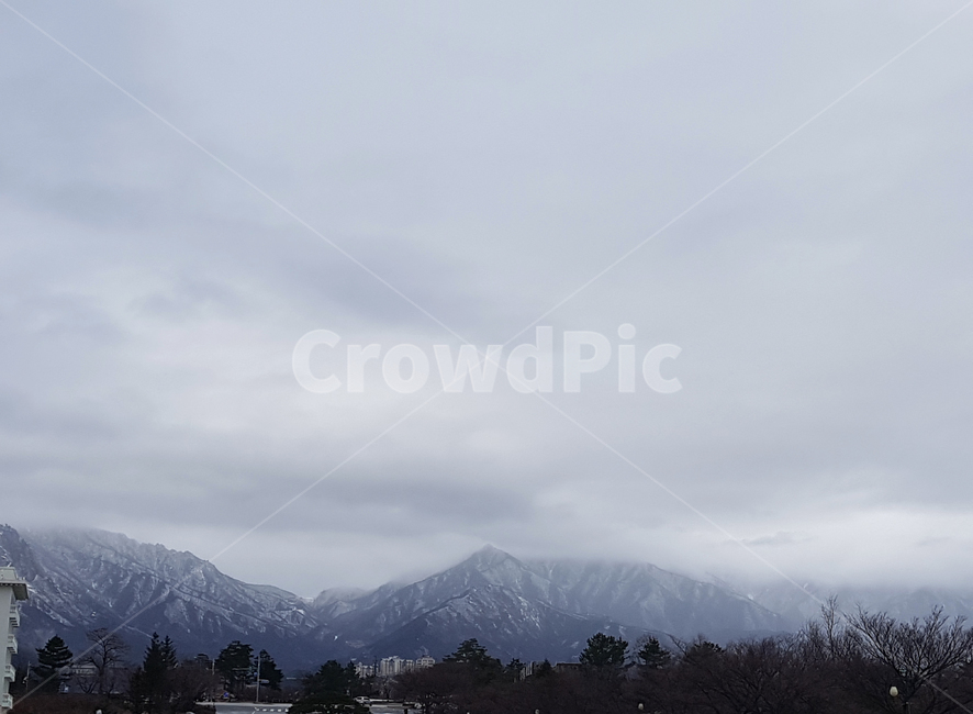 nature,자연,mountainrange,산맥,mountain,산,설산,안개