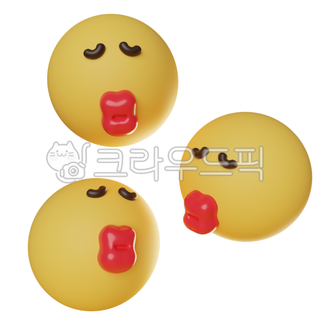 Emoticon,emoji,expression,emotion,emotional expression,graphic,3d,3d,face,kiss,kissing,lips