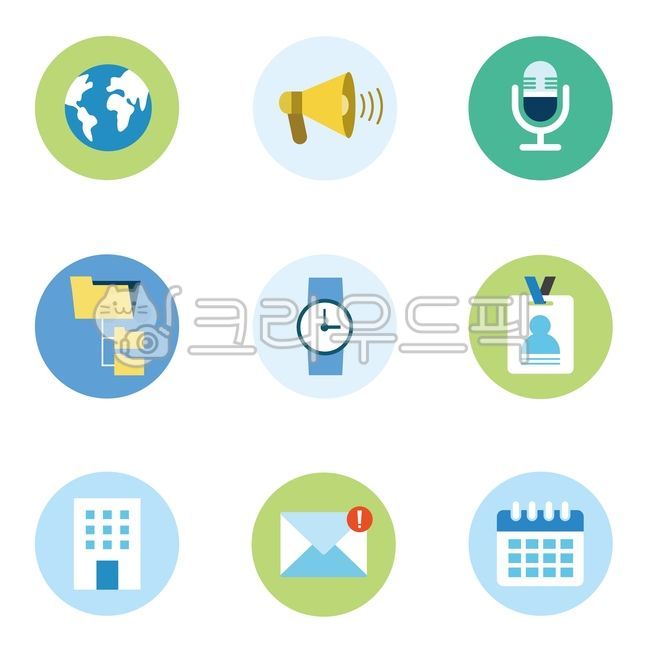 Icon collection,business,loud speaker,mike,pass,business icon,icon,message,building,Employee ID card,file,watch,earth,alarm,company,email,Schedule management,announcement