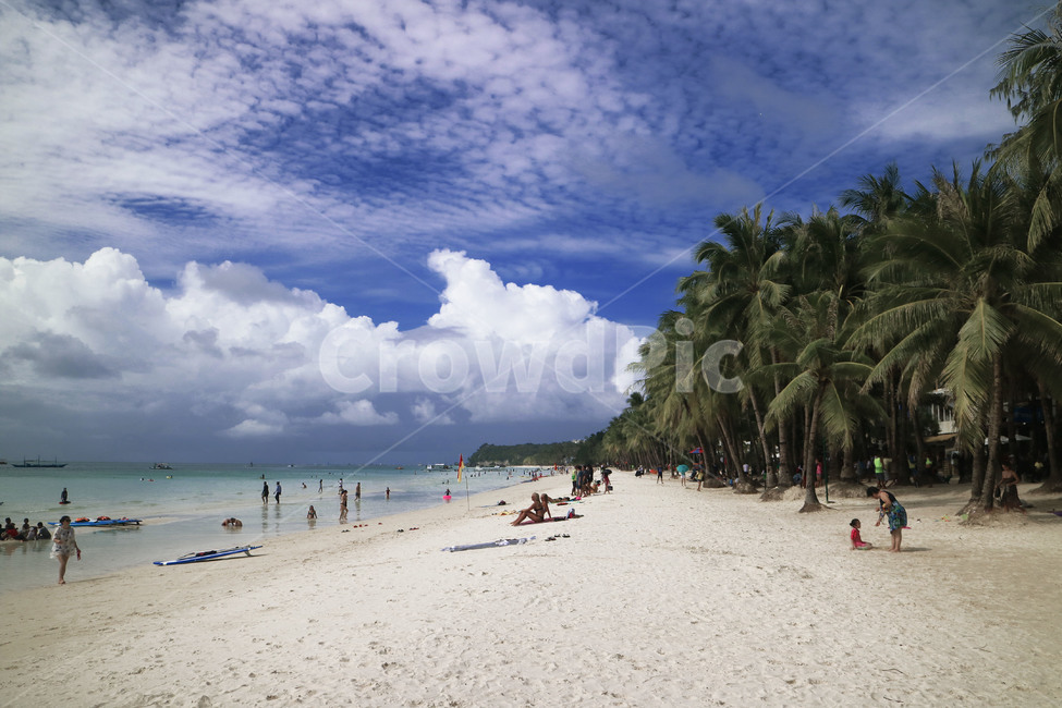 보라카이,하늘,나무,구름,바다,여름,boracay,휴양지,열대나무,여름,계절,summer,season,해변,바다,beach,sea,사람들,대중,군중,other people,crowd