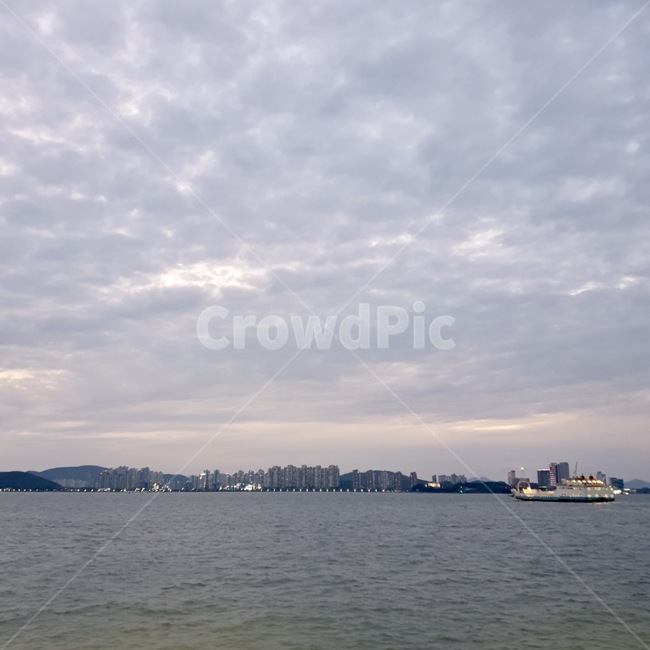 nature,자연,바다,하늘,월미도,서해바다