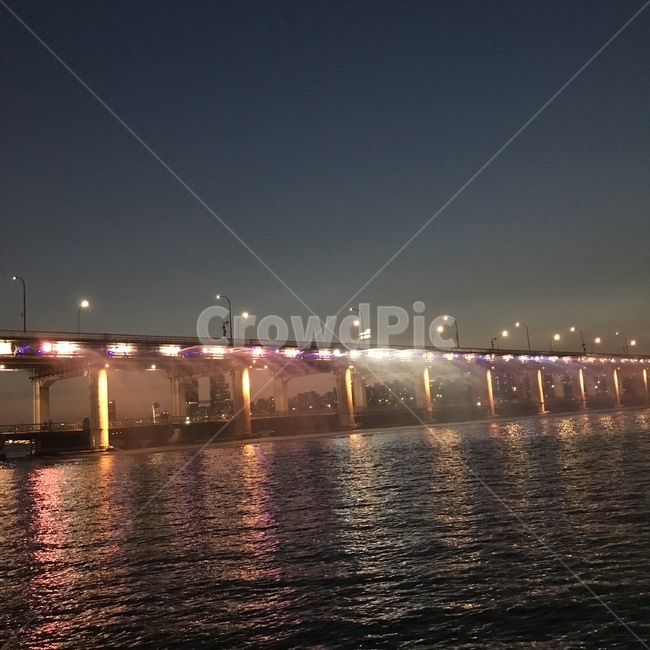 water,물,한강,밤,night