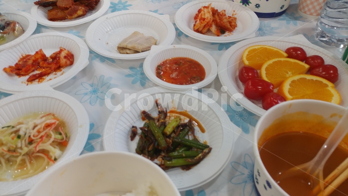장례식장,음식,육계장,홍어,반찬