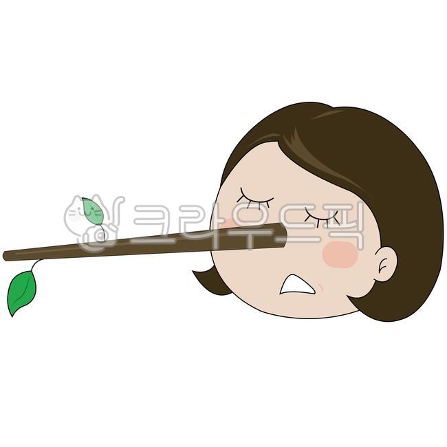 피노키오,거짓말,여자그림,만우절,뻥이야,뻥