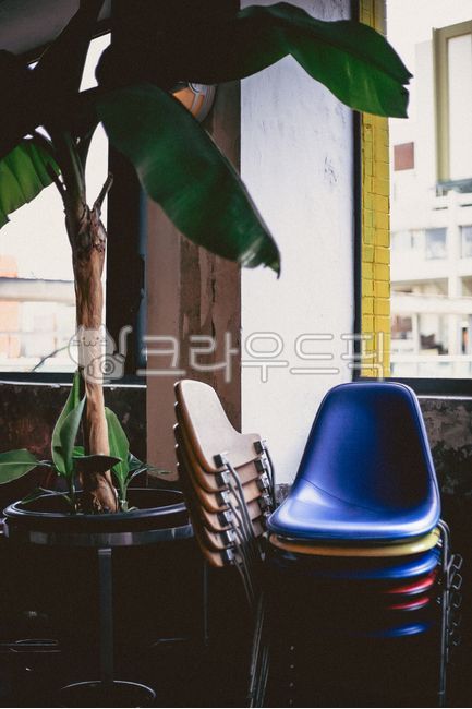 chair,의자,furniture,가구,감성,필름,빈티지,카페,cafe,색감,색채,나무,노란,파랑,yellow,blue,이국적