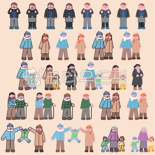 Winter,winter clothes,winter fashion,winter coordination,padding,thick clothes,outerwear,coat,warm clothes,winter clothing,knitwear,muffler,scarf,gloves,hat,beanie,winter items,cold weather,cold wave,cold protection,winter coat,family