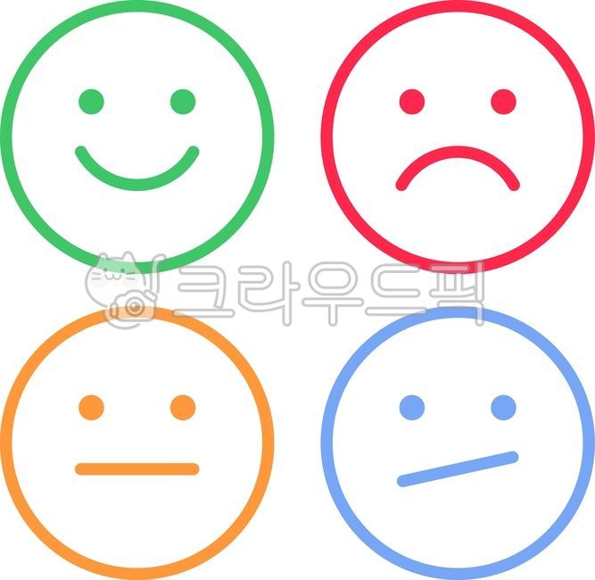 스마일,이모티콘,표정,좋음,나쁨,보통,미소,웃음,불만,화난,얼굴,아이콘