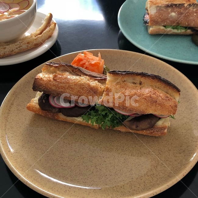 샌드위치,바게트,빵,카페,브런치,양식,햄버거,요리,음식,food