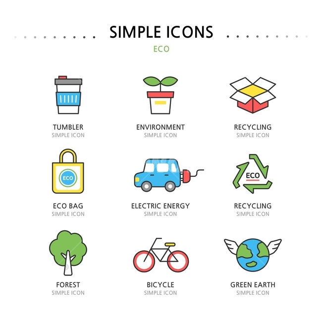 electric car,environment,Line icon,infographic,bicycle,recycle,eco bag,Flat icon,icon,tumbler
