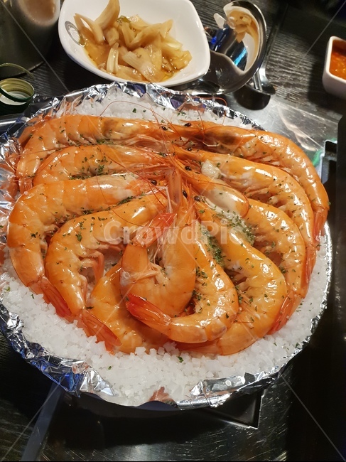 식사,새우,소금구이,대하,음식,food,meal
