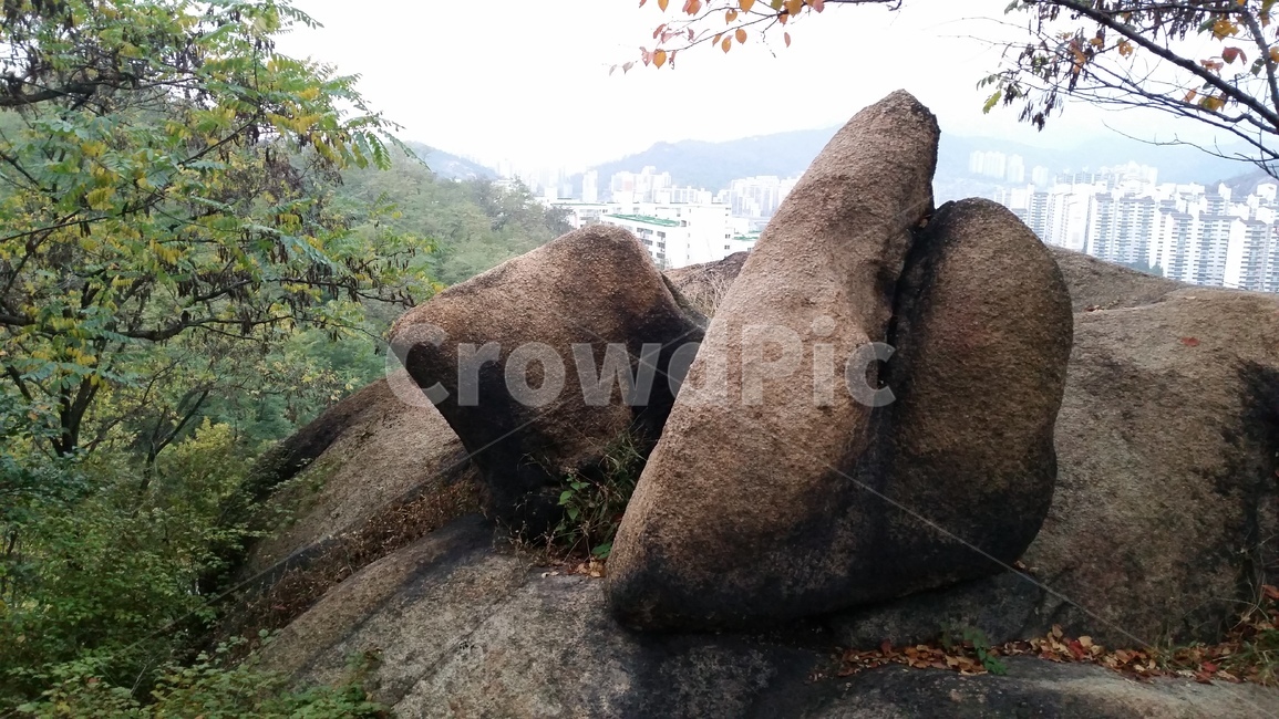 산,바위,큰바위,가을,나무,한적한,절벽