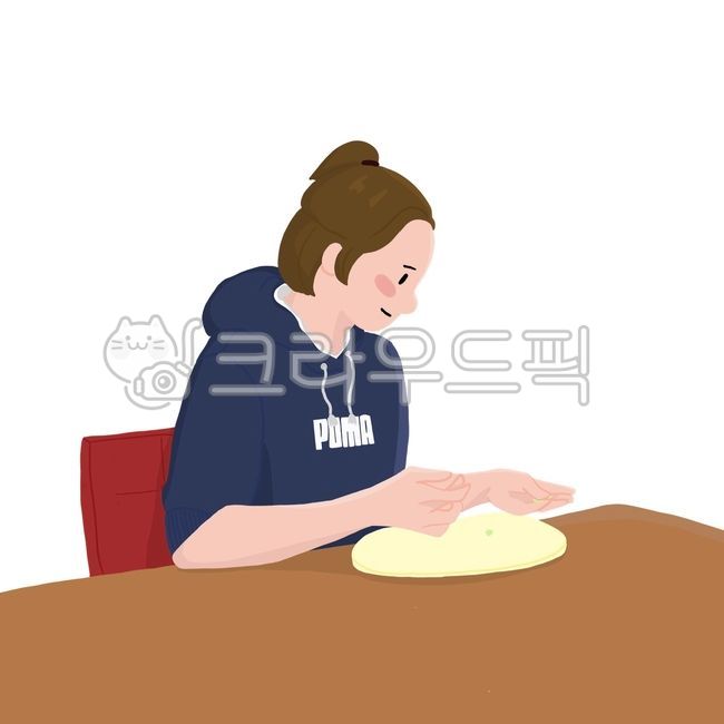 knead,person,maker,female,make