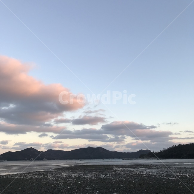 하늘,구름,핑크,바다,스카이,적운,sky,cloud,waether,nature,자연,풍경,nature,landscape