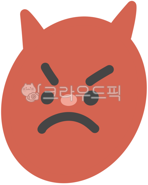 화, 분노, 표정, 이모티콘, 감정, 사진,이미지,일러스트,캘리그라피 - dbqlswndud작가