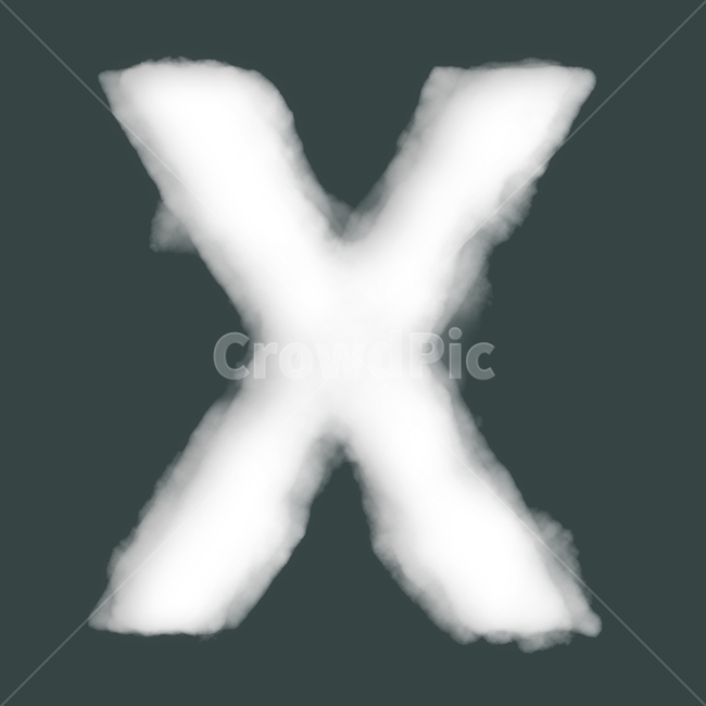 구름,타이포그래피,알파벳,영문,cloud,x,그래픽,일러스트레이션,graphic,illustration