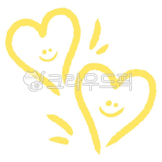노란하트,노랑하트,얼굴하트,표정하트,귀여운,귀여운표정,yellowheart,faceheart,손그림,손그림하트