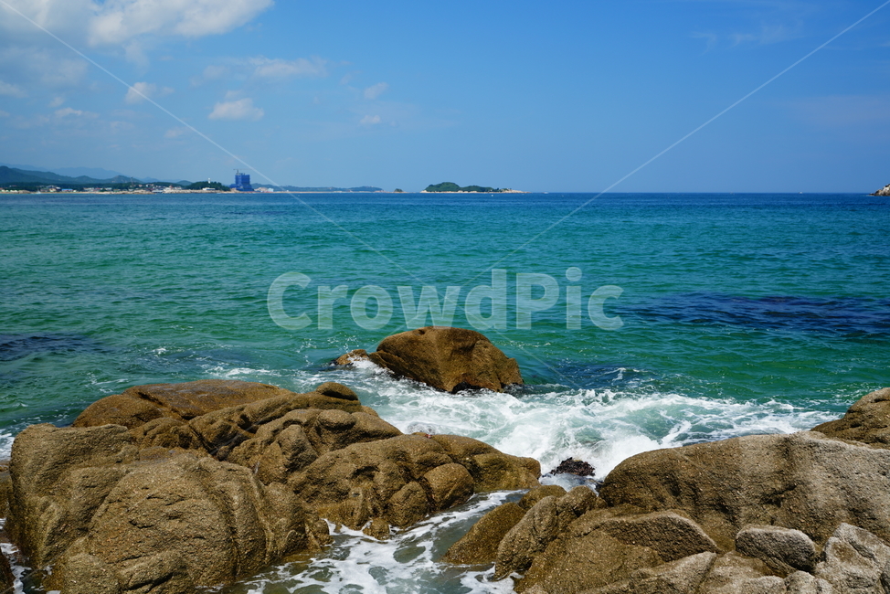 하늘,바다,바닷가,파도,물,파랑,블루,sea,바위,여름,풍경,경치,자연