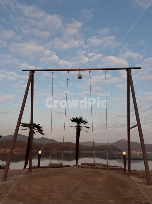 swing,그네,구름,자연,nature