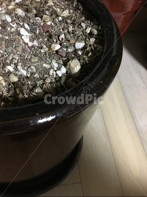 화분,흙,갈색,pot,soil,brown