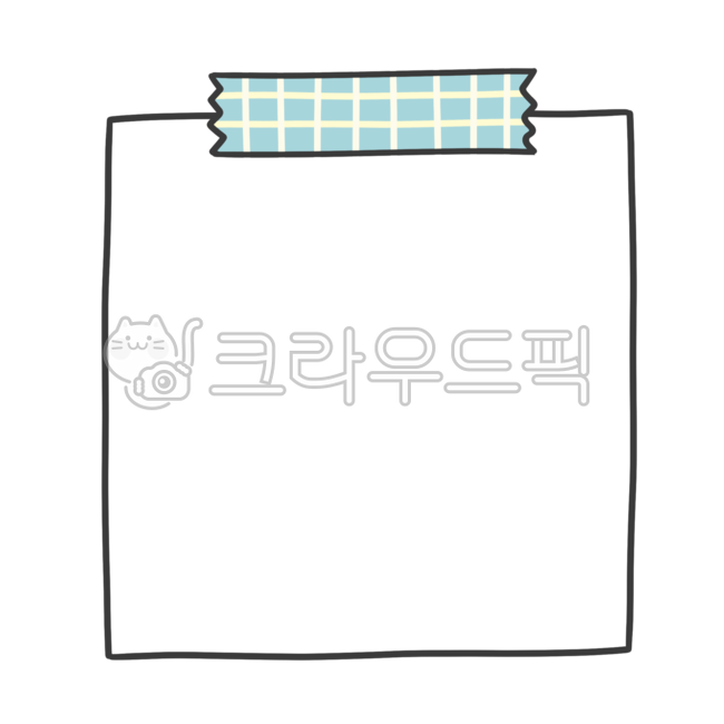 메모지일러스트, 포스트잇, 쪽지, 떡메모지, 마스킹테이프, 사진,이미지,일러스트,캘리그라피 - 초코빵작가