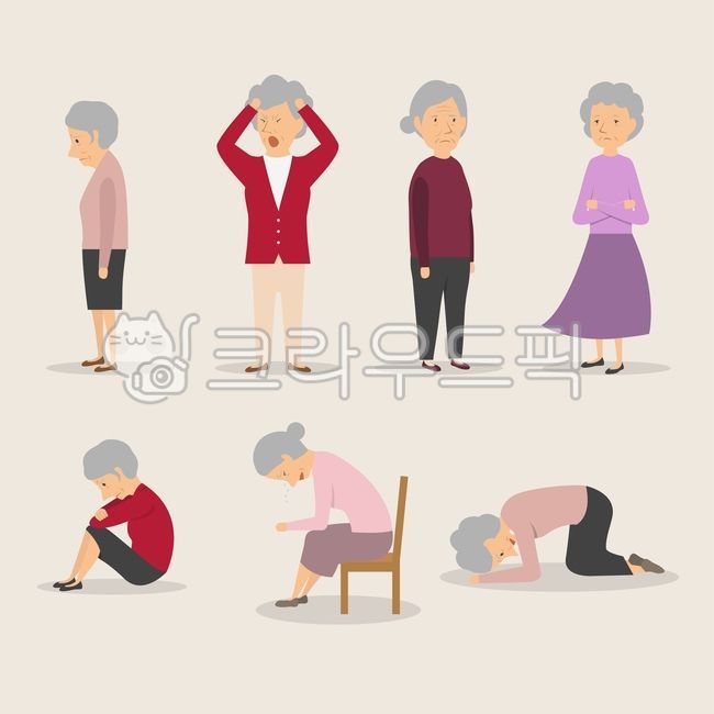 일러스트,일러스트레이션,그림,드로잉,벡터,플랫,사람,인물,우울,화,우울증,울음,눈물,신경질,부정적인,감정,감성,정서,나쁜,기분,여자,여성,성인,노인,할머니,illustration,drawing,line,vector,flat,human,people,person,female,woman,mope,depressed,bad,mood,emotion,feeling,sentiment,crying,annoying,tear,adult