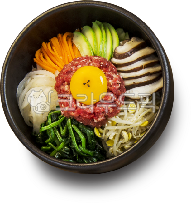 비빔밥,육회비빔밥,육회,돌솥비빔밥,돌솥,음식,밥,한국전통,전통음식,koreanfood,food,식품,정갈한,한식,누끼,맛있는,접시