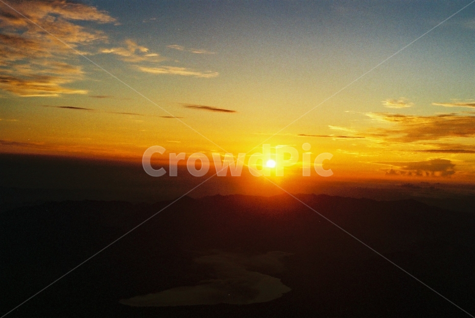 일출,일몰,후지산,정상,산정산,등산,등반,자연,풍경,nature,landscape,outdoors,옥외,sunset,dawn,새벽,red sky,붉은 하늘,sky,하늘,dusk,황혼,sunlight,햇빛