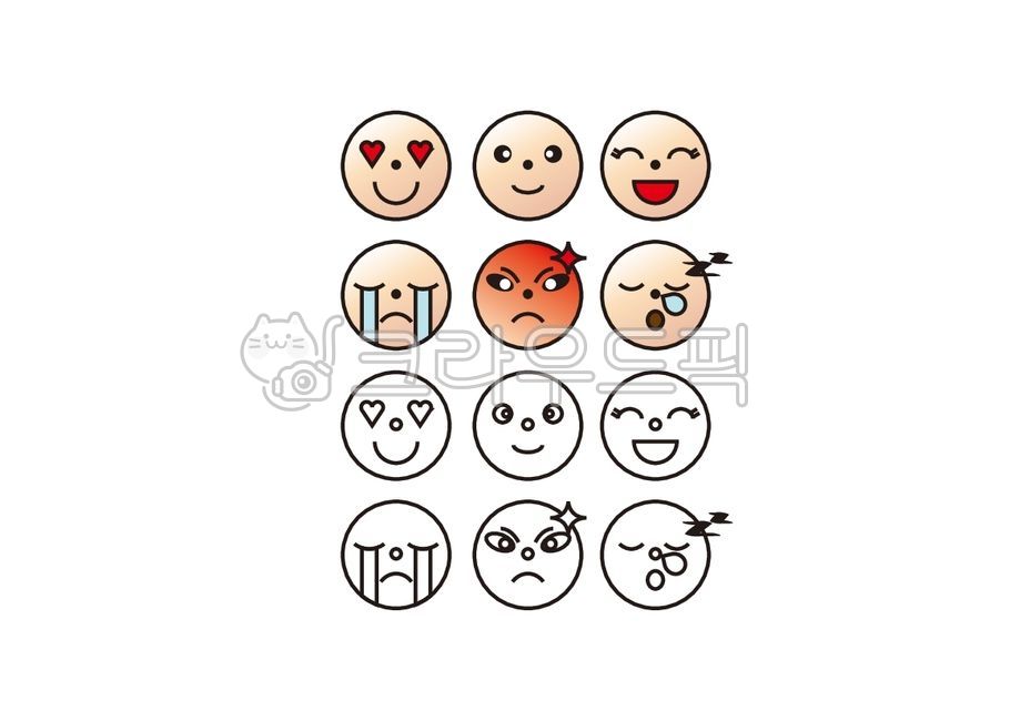  감정, 이모티콘, emoji, 표정, 슬픔, 사진,이미지,일러스트,캘리그라피 - ssunk작가 Bildidee 
