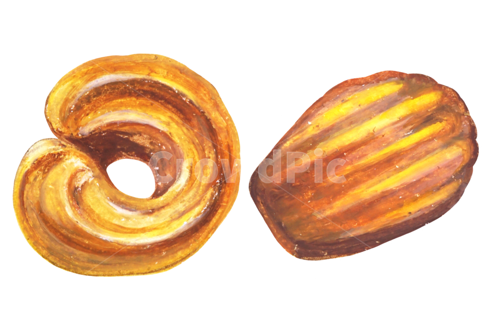 crayon,Madeleine,Buttering Cookies,cookie,cookie picture,madeleine,bread drawing,dessert,Buttering,oil pastel