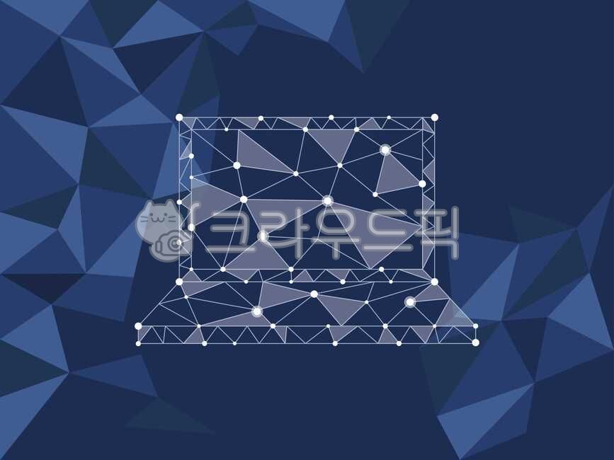 일러스트,일러스트레이션,그림,드로잉,벡터,라인,라인드로잉,흰색,파란색,비즈니스,컴퓨터,기술,인터넷,노트북,폴리곤,삼각형,세모,온라인,illustration,drawing,line,vector,blue,white,business,polygon,polygonal,dot,futuristic,triangle,computer,technology,laptop,online,internet