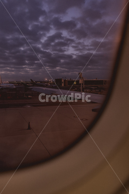 공항,비행기,하늘,풍경,구름