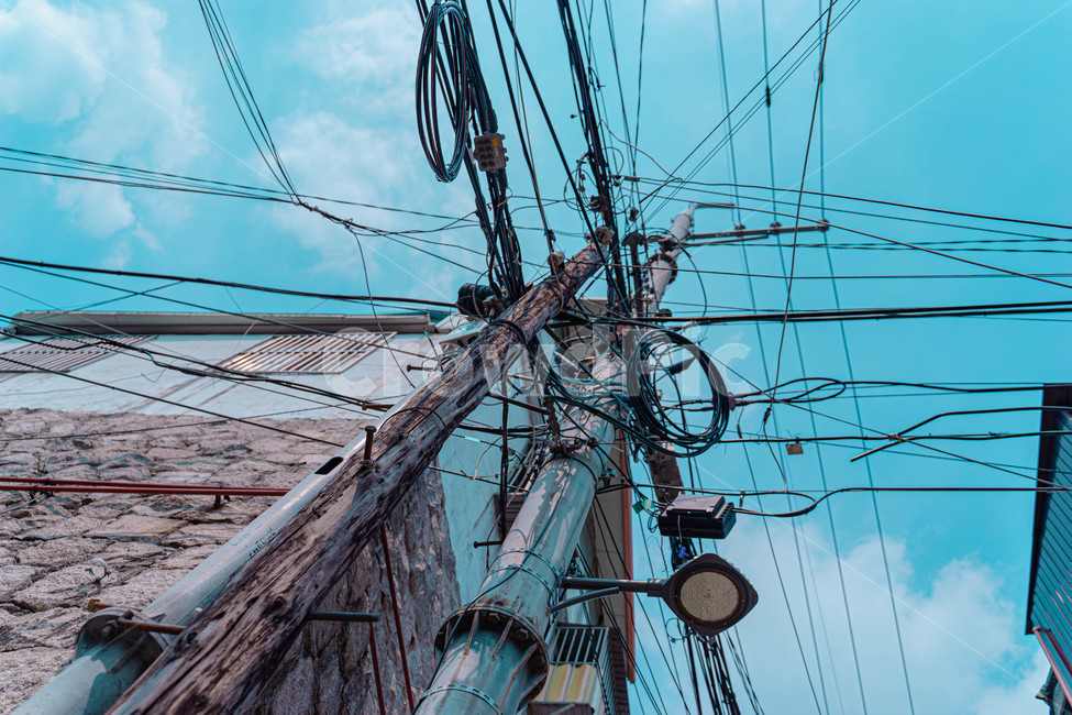 전봇대,하늘,이화벽화마을,골목길,나무전봇대,에너지산업,energy industry