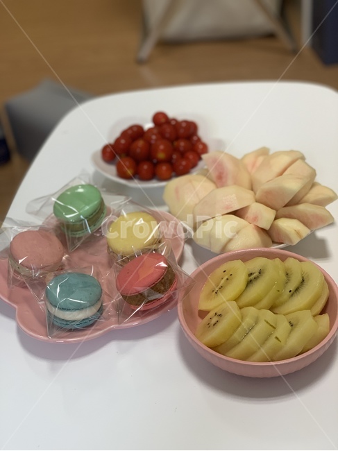 후식,디저트,과일,마카롱,집들이