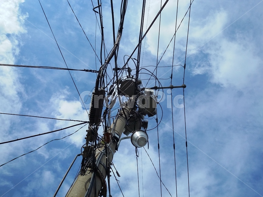 하늘,구름,전신주,전선,sky,cloud,에너지산업,energy industry