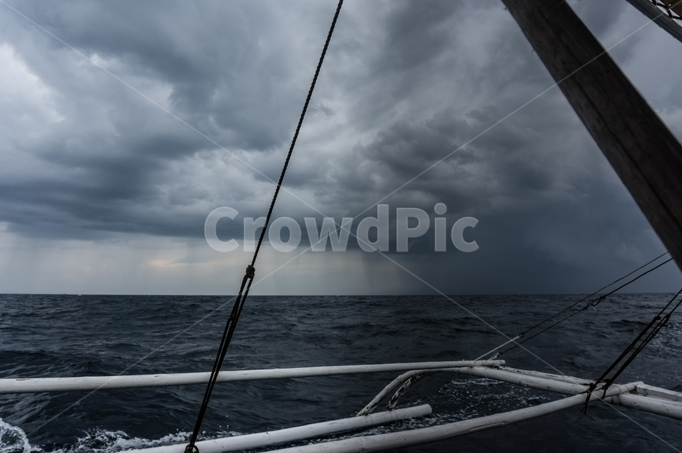 필리핀,보홀,스콜,비,바다,보트,water,boat,outdoors,squall,국지성호우,해상