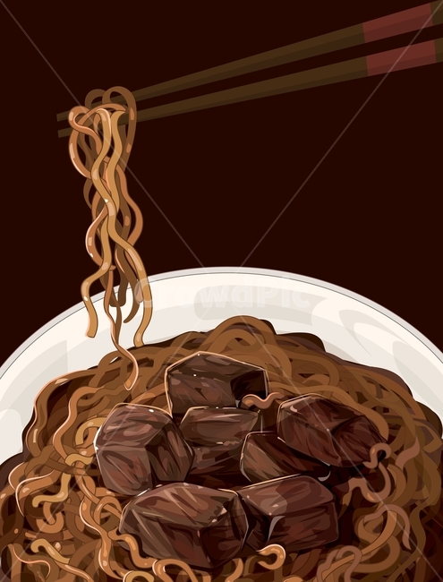 짜파구리,짜파게티,라면,퓨전음식,퓨전,요리,면요리,인스턴트라면,자장면,짜장면,짜장,소고기,한우,젓가락,한식,한국,식사,면발,볶음,일러스트,손그림,벡터,디자인소스,푸드,음식,식재료,요리,food,cook,meal,dishes,food reserves,면류,면요리,noodles,중식,중국음식,중화요리,chinese food,chinese dishes,chinese meal,chinese cook,그래픽,일러스트레이션,graphic,illustration