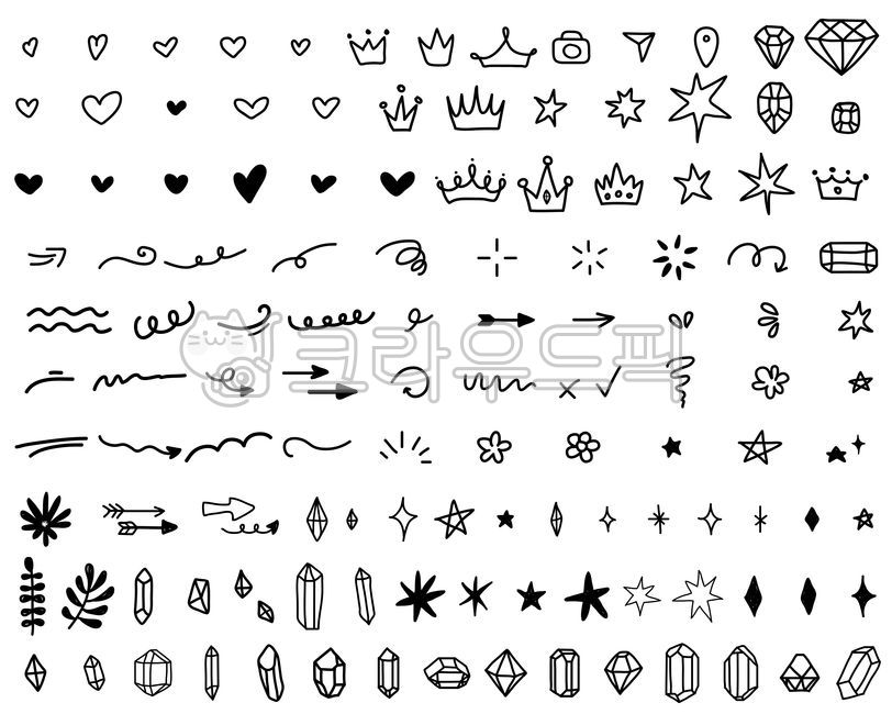 ikon,선,낙서,그림,장식,라인,line,왕관,보석