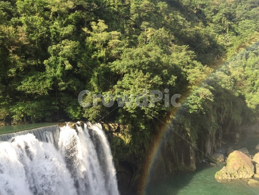 폭포,대만,무지개,자연,시원함,자연,풍경,nature,landscape,water,물,river,강,outdoors,옥외,waterfall