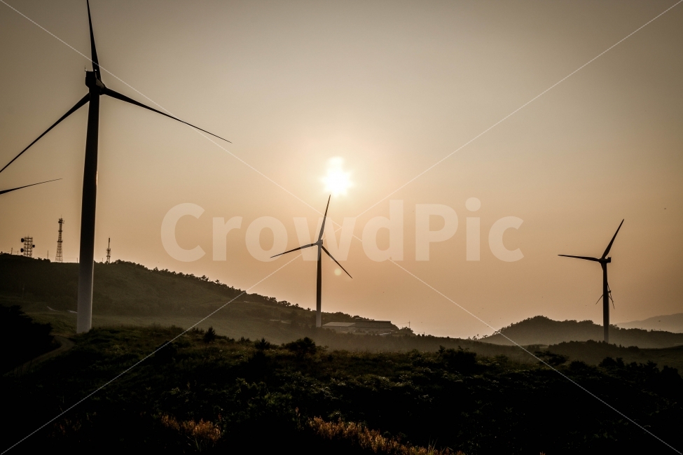풍력,발전기,하늘,노을,태양,감성,자연,풍경,nature,landscape,산업,industry,industrial,에너지산업,energy industry,machine,기계,engine,엔진,motor,모터