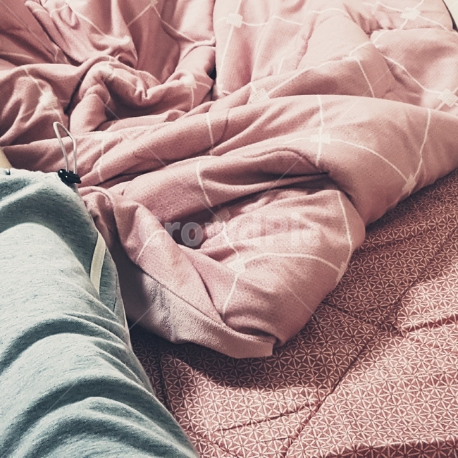 이불,분위기,분홍색,침대,자연스러운,흐트러짐,blanket,bed,pink