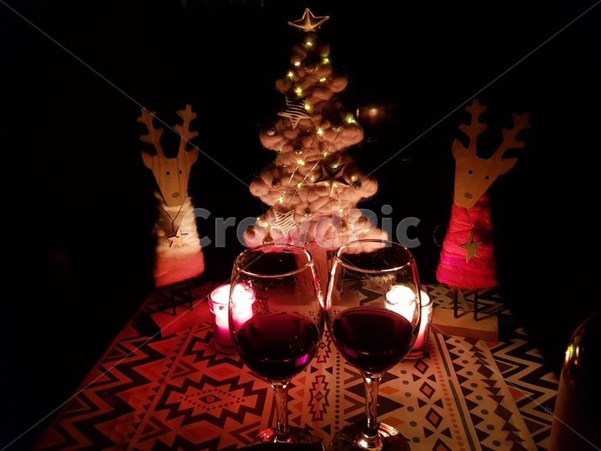 포도주,음주,wine,마실것,알코올,와인,크리스마스,초,분위기,루돌프,메리크리스마스,성탄절,merry christmas,술,주류,alcohol