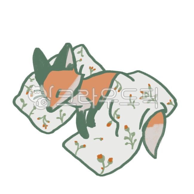 여우,잠자는여우,동화,동물일러스트,여우일러스트,취침,잠,잠자는동물,이불,배게,fox,sleep,animal,sleeping,animalillust,illust,illustration,graphic,그래픽,fairytale