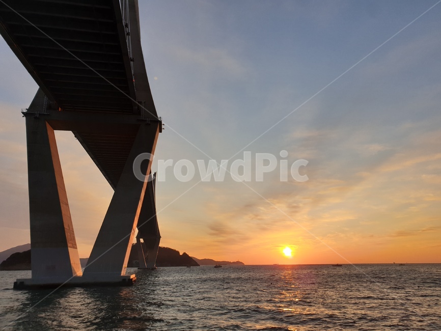 다리,bridge,nature,일출,해돋이,바다,sunrise,sunlight